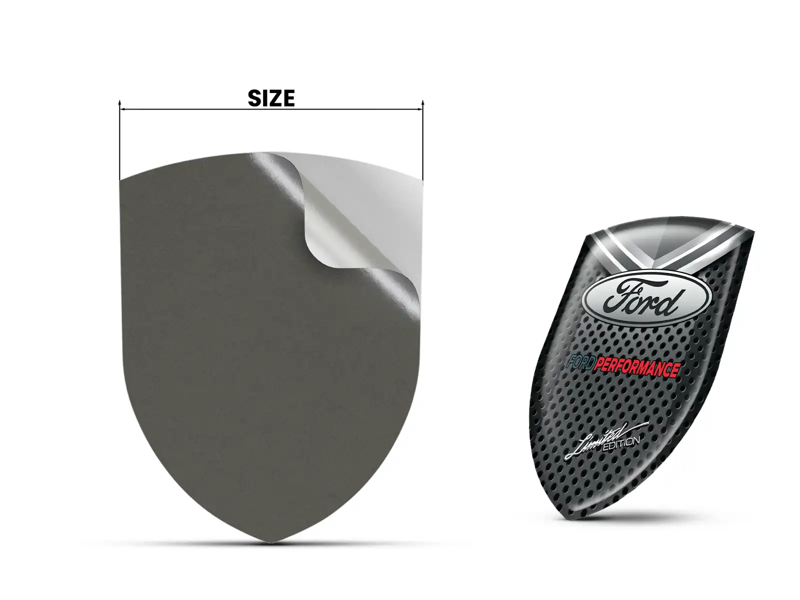 Ford Pegatina Relieve Auto Resistente Premium Minimalista